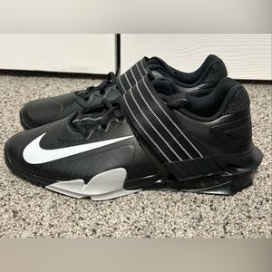 Nike Savaleos Black White Grey Fog Mens Size 11.5 Weightlifting Crossfit Shoes